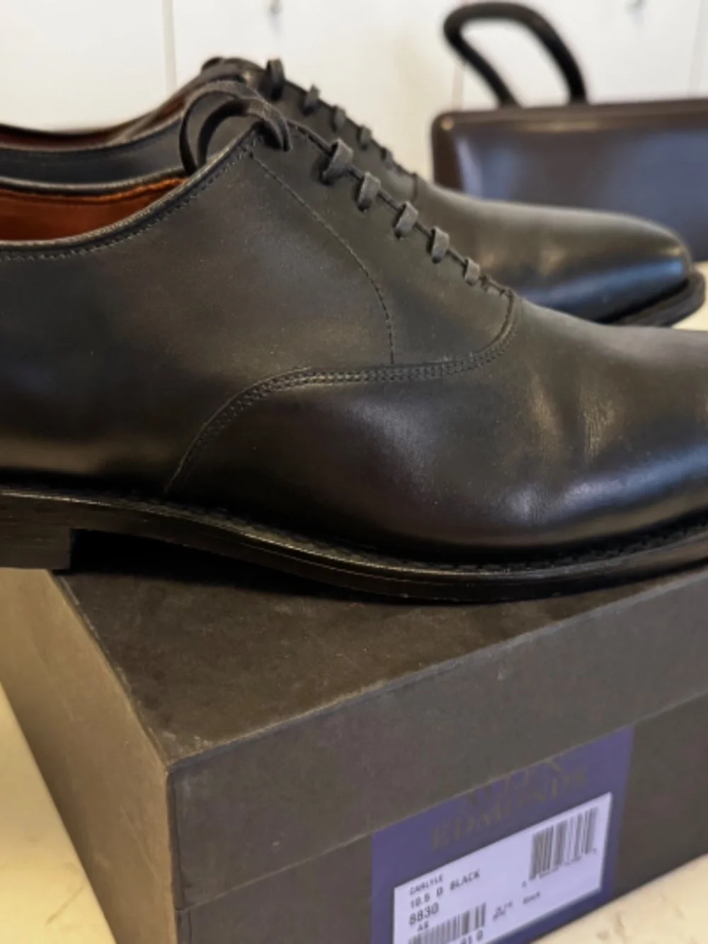 Allen Edmunds Carlyle Black 10.5 D Worn Once